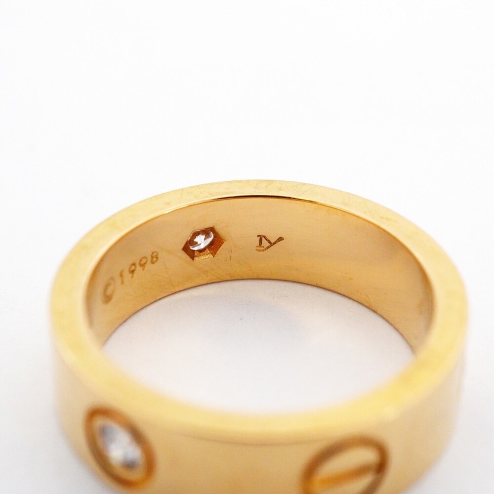 CARTIER Authentic 18k Gold Diamond Love Ring - Picture 6 of 9